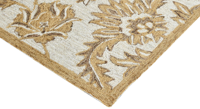White Ivory Wool Romania  8X10 Feet Hand-Tufted Rug Carpet (8 x 10 Feet Carpet Size, White Ivory) by Urban Ladder - - 