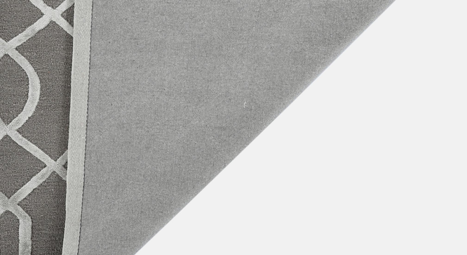 Medium Gray  Wool Lineation 8X10 Feet Hand-Tufted Rug Carpet (Medium Grey, 4 x 6 Feet Carpet Size) by Urban Ladder - - 