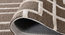 Brown  Wool Lineation 8X10 Feet Hand-Tufted Rug Carpet (Brown, 4 x 6 Feet Carpet Size) by Urban Ladder - - 