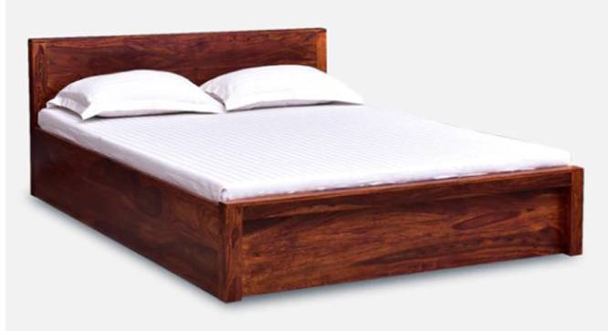 Monaco Solid Wood Box Storage Bed (King Bed Size, Box Storage Type, Honey Oak Finish) by Urban Ladder - - 