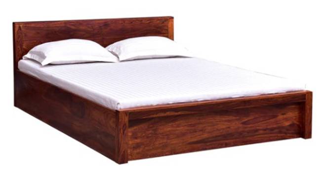 Monaco Solid Wood Box Storage Bed (King Bed Size, Box Storage Type, Honey Oak Finish) by Urban Ladder - - 