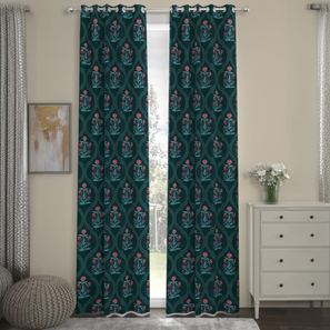 Green Polyester Door Curtain-image-13