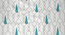 Oleander Door Curtain (Blue) by Urban Ladder - Ground View Design 1 - 903349
