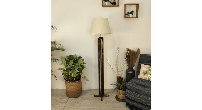 Inca Beige Jute Floor Lamp with Beige Jute Base (Brown) by Urban Ladder - - 