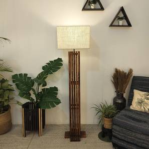 symplify Elegant Beige Jute Floor Lamp with Beige Jute Base-picture-22