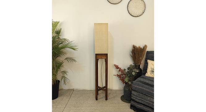 Sputnik Beige Jute Floor Lamp with Beige Jute Base (Brown) by Urban Ladder - - 