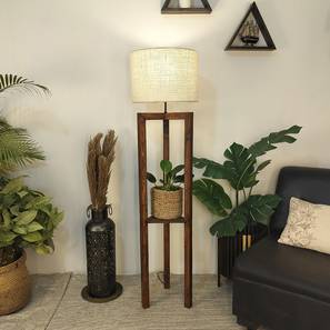 Triad Beige Jute Floor Lamp with Beige Jute Base