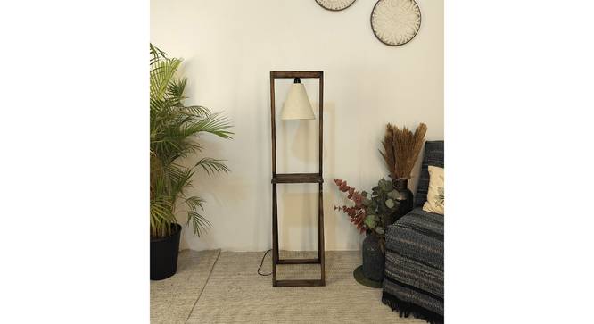 Euphoria Beige Jute Floor Lamp with Beige Jute Base (Brown) by Urban Ladder - - 