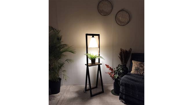 Euphoria Beige Jute Floor Lamp with Beige Jute Base (Brown) by Urban Ladder - - 