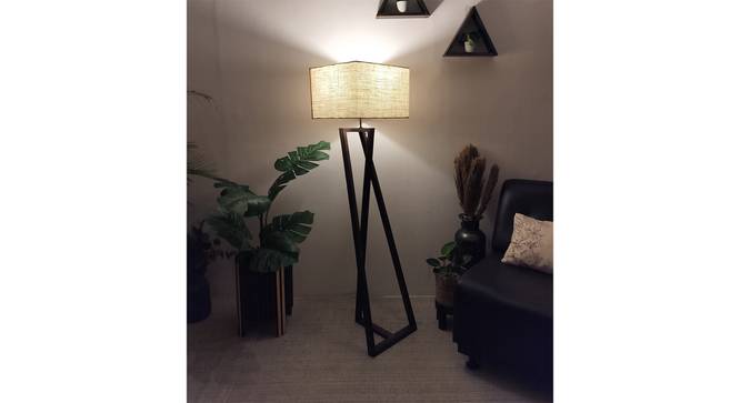 Catapult Beige Jute Floor Lamp with Beige Jute Base (Brown) by Urban Ladder - - 