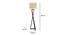 Catapult Beige Jute Floor Lamp with Beige Jute Base (Brown) by Urban Ladder - - 