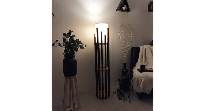 Bastian Beige Jute Floor Lamp with Beige Jute Base (Brown) by Urban Ladder - - 