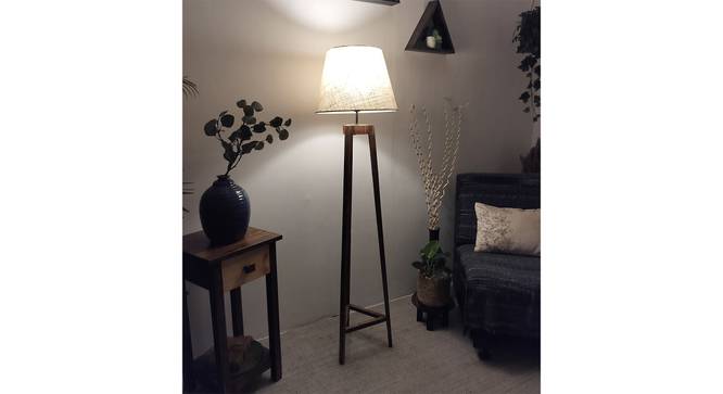 Adrienne Beige Jute Floor Lamp with Beige Jute Base (Brown) by Urban Ladder - - 