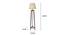 Adrienne Beige Jute Floor Lamp with Beige Jute Base (Brown) by Urban Ladder - - 