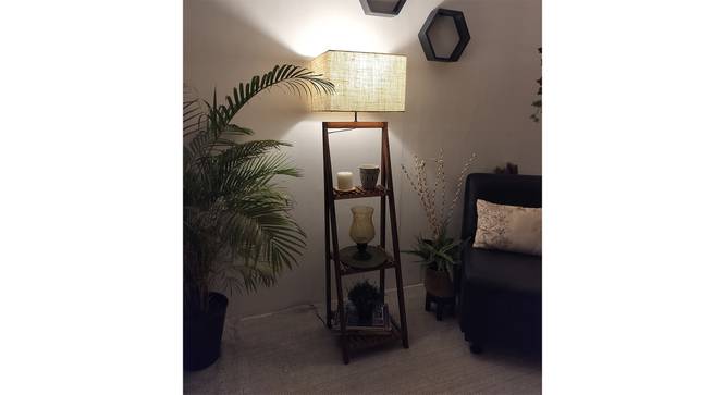 Raphael Beige Jute Floor Lamp with Beige Jute Base (Brown) by Urban Ladder - - 