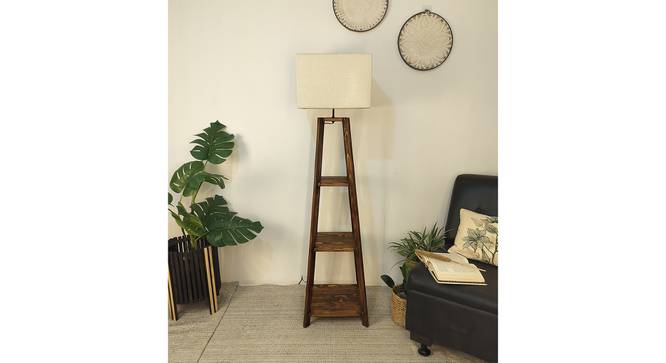 Charlotte Beige Jute Floor Lamp with Beige Jute Base (Brown) by Urban Ladder - - 