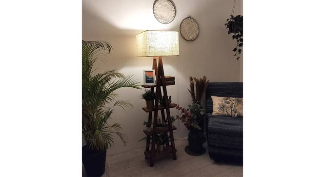 Louise Beige Jute Floor Lamp with Beige Jute Base (Brown) by Urban Ladder - - 