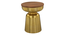 fin Side Table (Gold Epl Finish) by Urban Ladder - - 