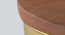 fin Side Table (Gold Epl Finish) by Urban Ladder - - 