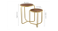 constellation Nested Table (Gold Epl Finish) by Urban Ladder - Dimension - 904712