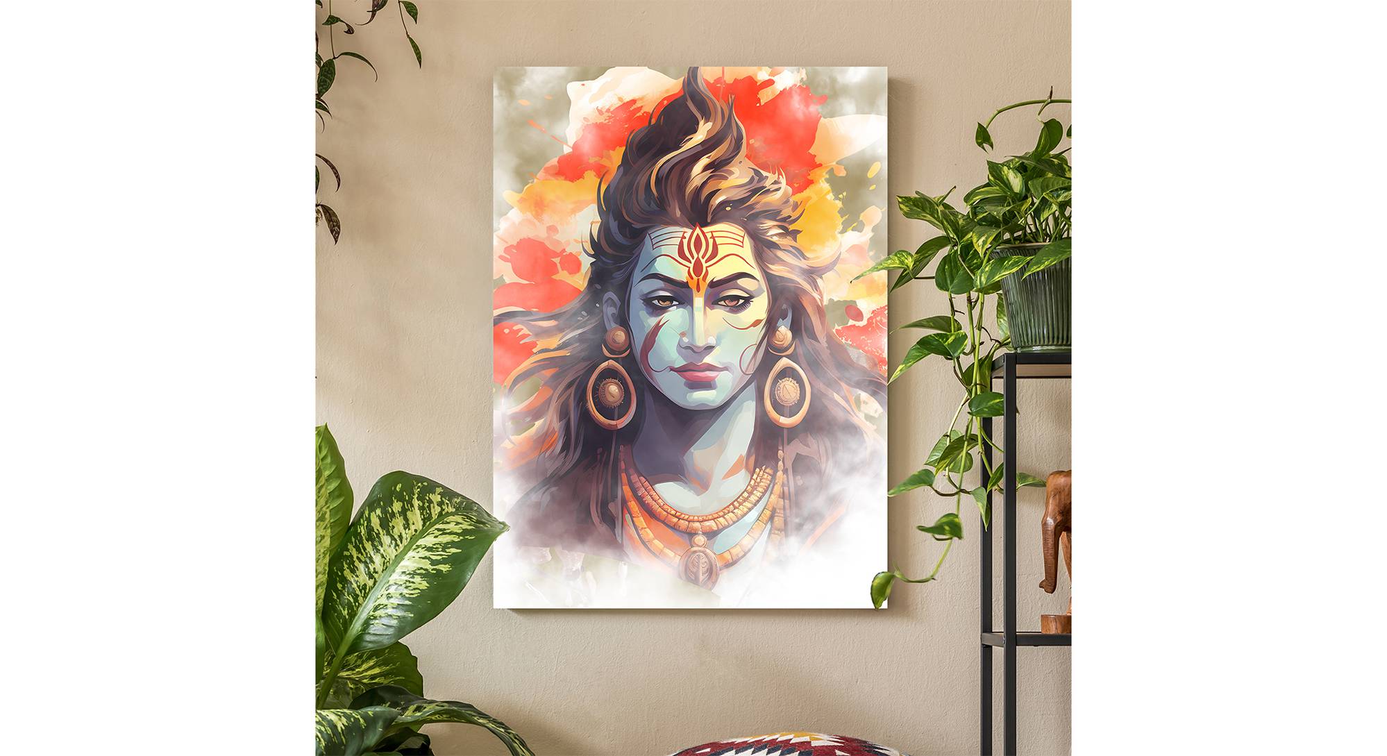 Basic Red Fabric Wall Art Urban Ladder