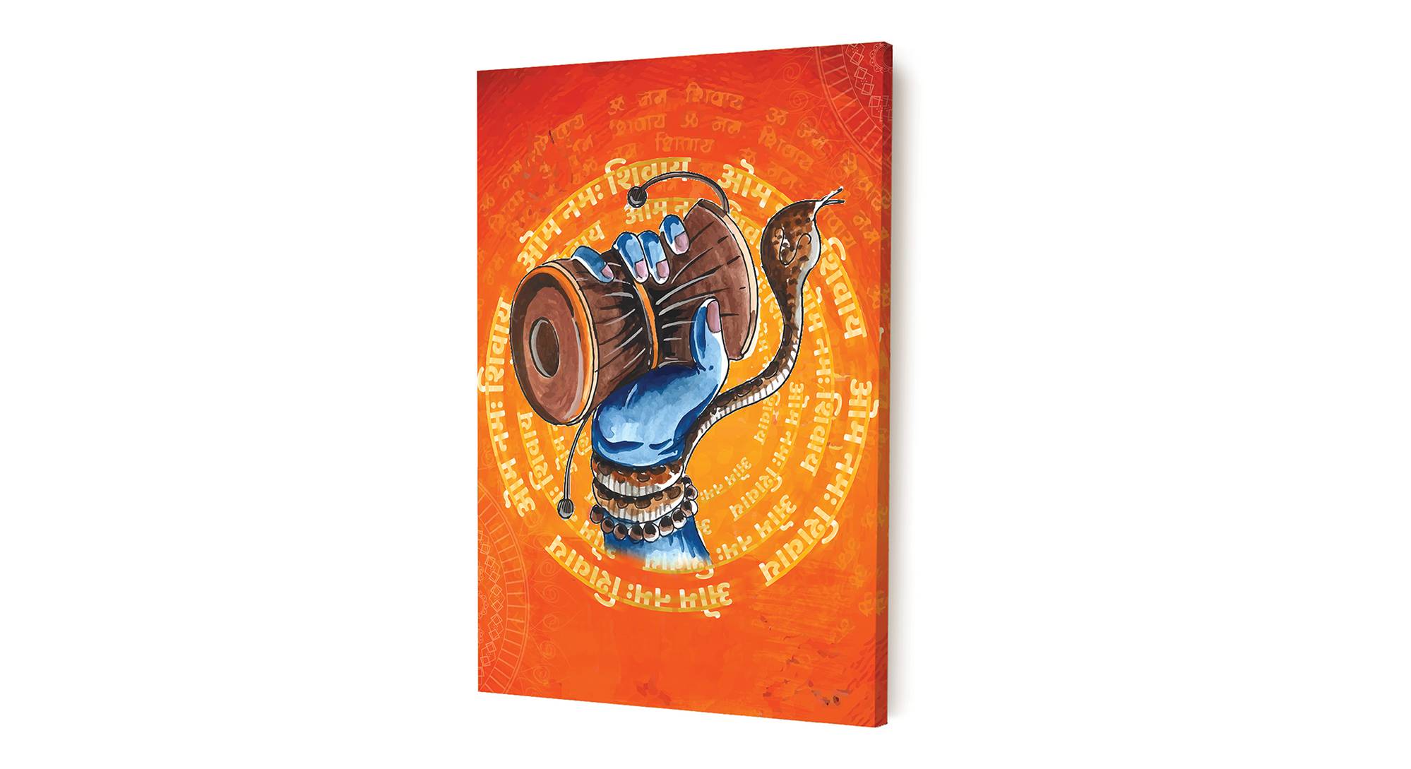 Satpura Red Fabric Wall Art Urban Ladder