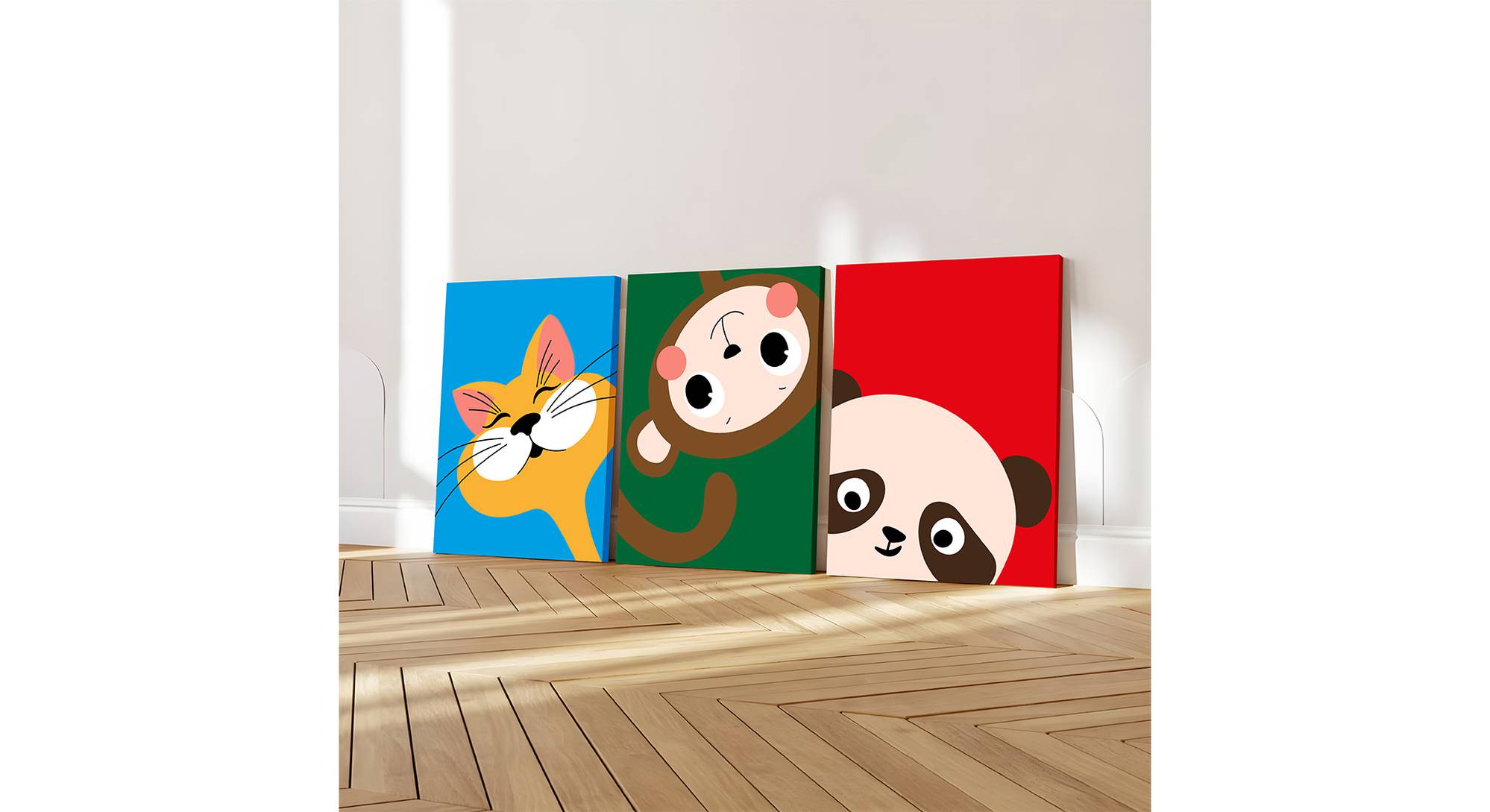 Allucio Red Fabric Wall Art Urban Ladder