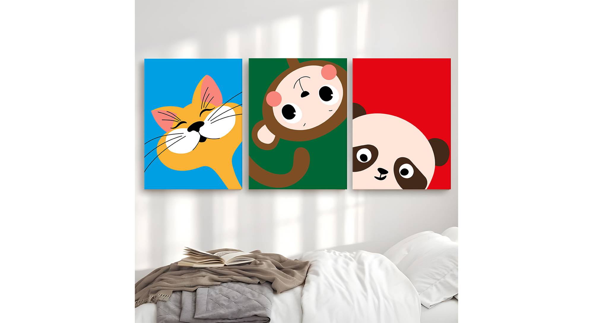 Allucio Red Fabric Wall Art Urban Ladder