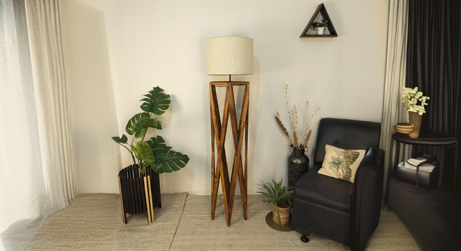 Spectre  Floor Lamp (Beige) by Urban Ladder - Ground View Design 1 - 906786