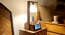 Strew Wooden Table Lamp with Brown Base and Premium White Fabric Lampshade (Brown) by Urban Ladder - Rear View Design 1 - 906837