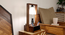 Strew Wooden Table Lamp with Brown Base and Premium White Fabric Lampshade (Brown) by Urban Ladder - Front View Design 1 - 906851