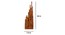 Emanate Wooden Table Lamp with Brown Base (Brown) by Urban Ladder - Rear View Design 1 - 906854