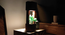 Focus Wooden Table Lamp with Brown Base (Brown) by Urban Ladder - Rear View Design 1 - 906878