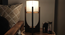 Solitaire Wooden Table Lamp with Brown Base  White Fabric Lampshade (Brown) by Urban Ladder - Rear View Design 1 - 906898