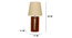 Ventus Brown  Wooden Table Lamp with Yellow Printed Fabric Lampshade (Brown) by Urban Ladder - Front View Design 1 - 907061
