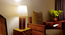 Ventus Brown  Wooden Table Lamp with Yellow Printed Fabric Lampshade (Brown) by Urban Ladder - Ground View Design 1 - 907075