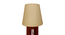 Ventus Brown  Wooden Table Lamp with Yellow Printed Fabric Lampshade (Brown) by Urban Ladder - Ground View Design 1 - 907081