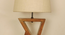 Chloe Brown Wooden Table Lamp with White Jute Lampshade (Brown) by Urban Ladder - Ground View Design 1 - 907193