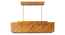 Oblique 36 Centrum Brown Wooden 3 Series Hanging Lamp (Brown) by Urban Ladder - Ground View Design 1 - 907278