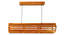 Flora 48 Baton Brown Wooden LED Hanging Lamp (Brown) by Urban Ladder - Rear View Design 1 - 907337