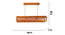 Flora 48 Baton Brown Wooden LED Hanging Lamp (Brown) by Urban Ladder - Ground View Design 1 - 907340