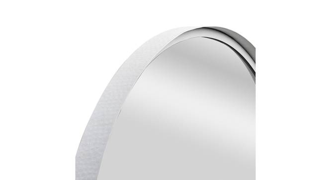 Texture Matt White Mild Steel Mirror (White) by Urban Ladder - - 