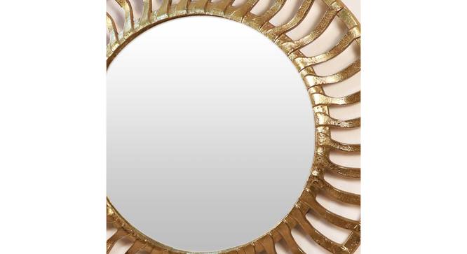 Gold Steel Wall Mirror (Gold) by Urban Ladder - - 