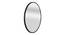 Subtle Matte Black Mirror (Black) by Urban Ladder - - 