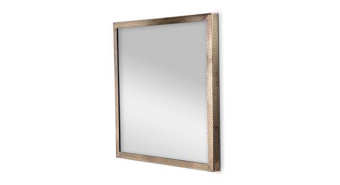 Vintage Etched Engraved Stainless Steel Wall Mirror (Brown) by Urban Ladder - - 