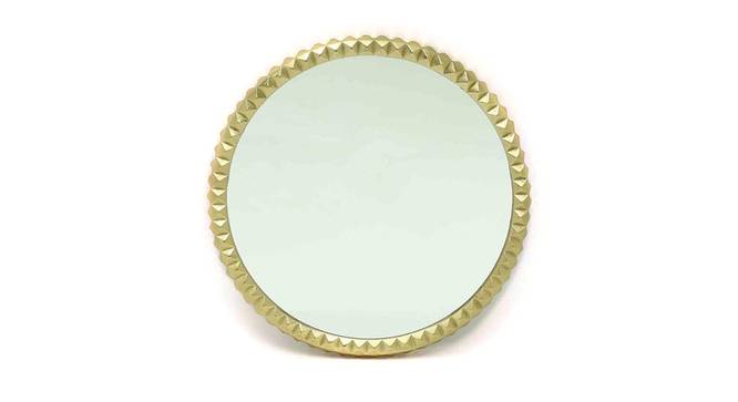 Gleaming Gold Stainless Steel Wall Mirror in gold color (Gold) by Urban Ladder - - 