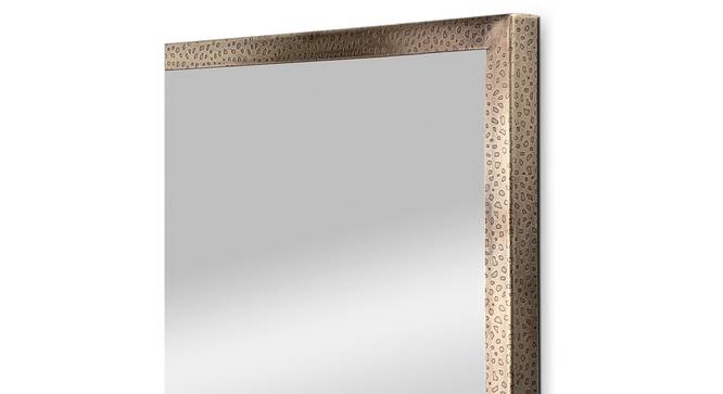 Vintage Etched Engraved Stainless Steel Wall Mirror (Brown) by Urban Ladder - - 