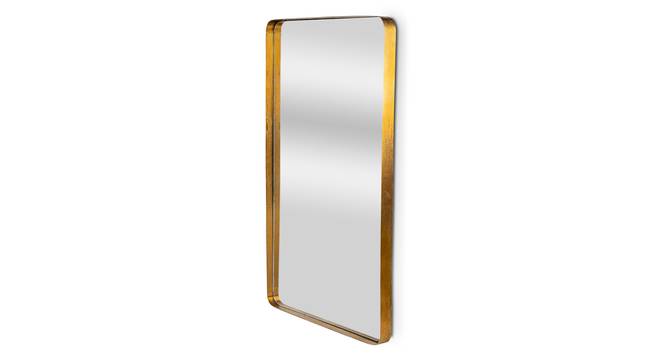 LustrousSteel Gold Wall Mirror (Gold) by Urban Ladder - - 