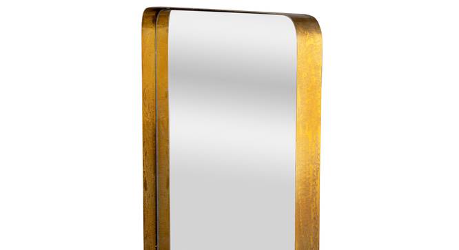 LustrousSteel Gold Wall Mirror (Gold) by Urban Ladder - - 
