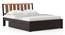 Cairo Solid Wood Storage Bed in Dual Tone Finish (Queen Bed Size, Drawer Storage Type, Dual Tone Finish) by Urban Ladder - - 